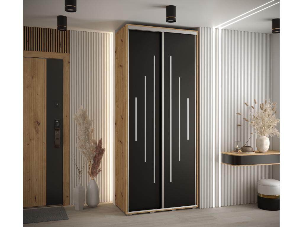 Black Wardrobe, 100 x 45 x 235.2 cm