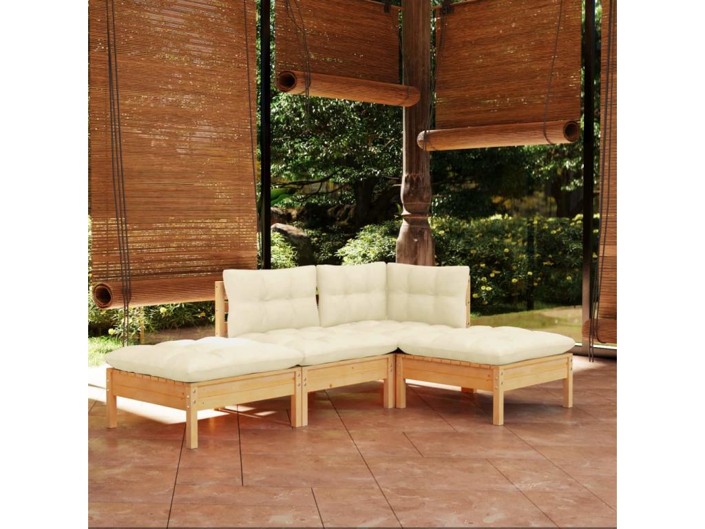 Pine Wood Outdoor Furniture Set