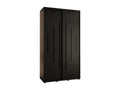 Black Wardrobe, 130 x 60 x 235.2 cm