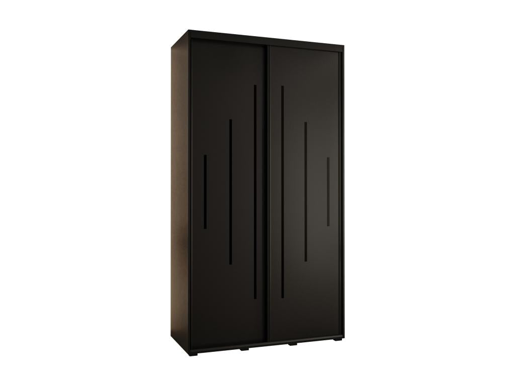 Black Wardrobe, 130 x 60 x 235.2 cm