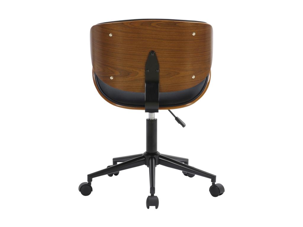 Black Faux Leather Chair