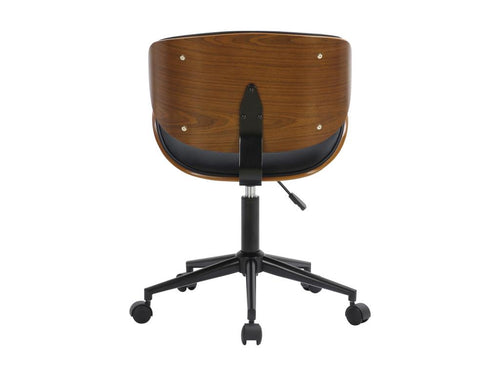 Black Faux Leather Chair