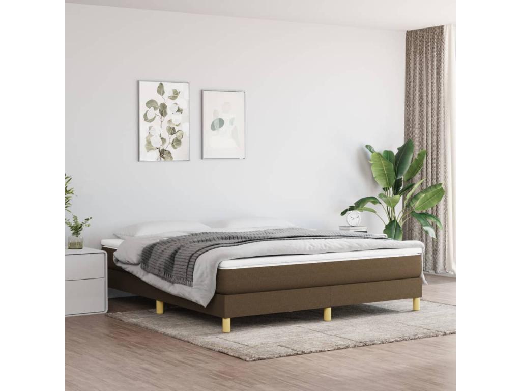 Brown Fabric Bed, 180 x 200 cm