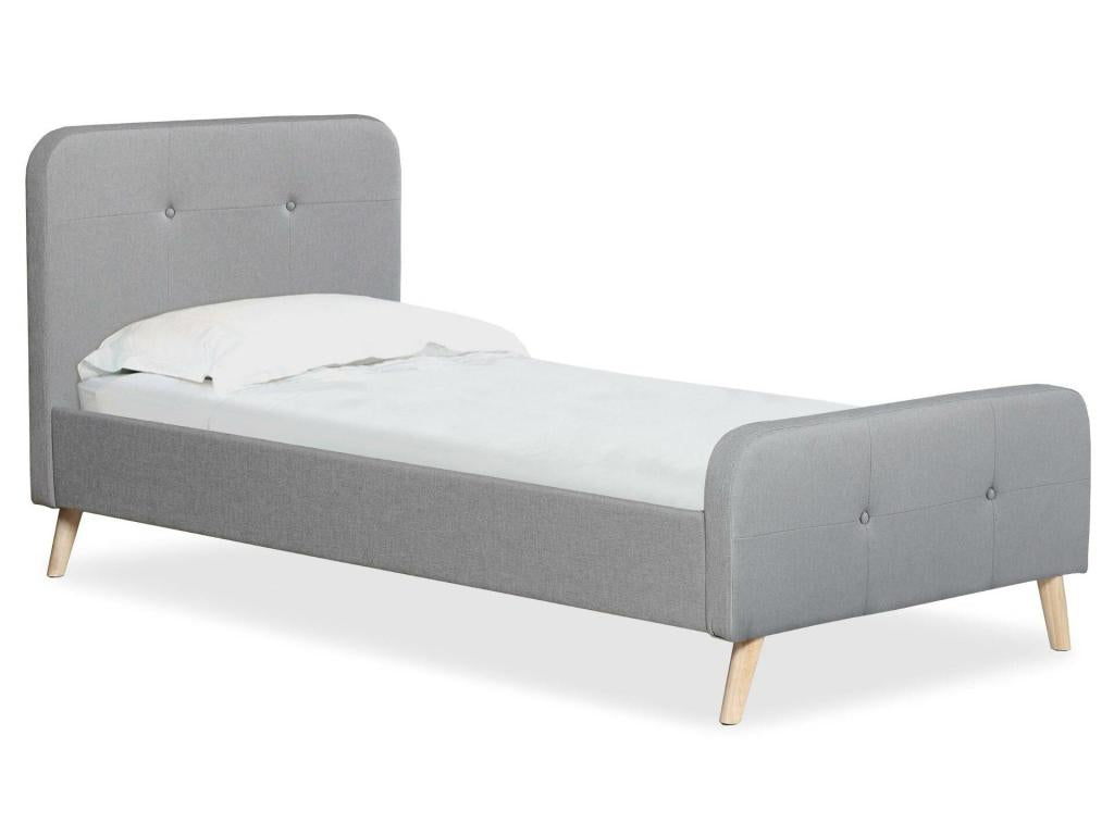 Gray Bed, 90 x 190 cm - dlz1766580632616