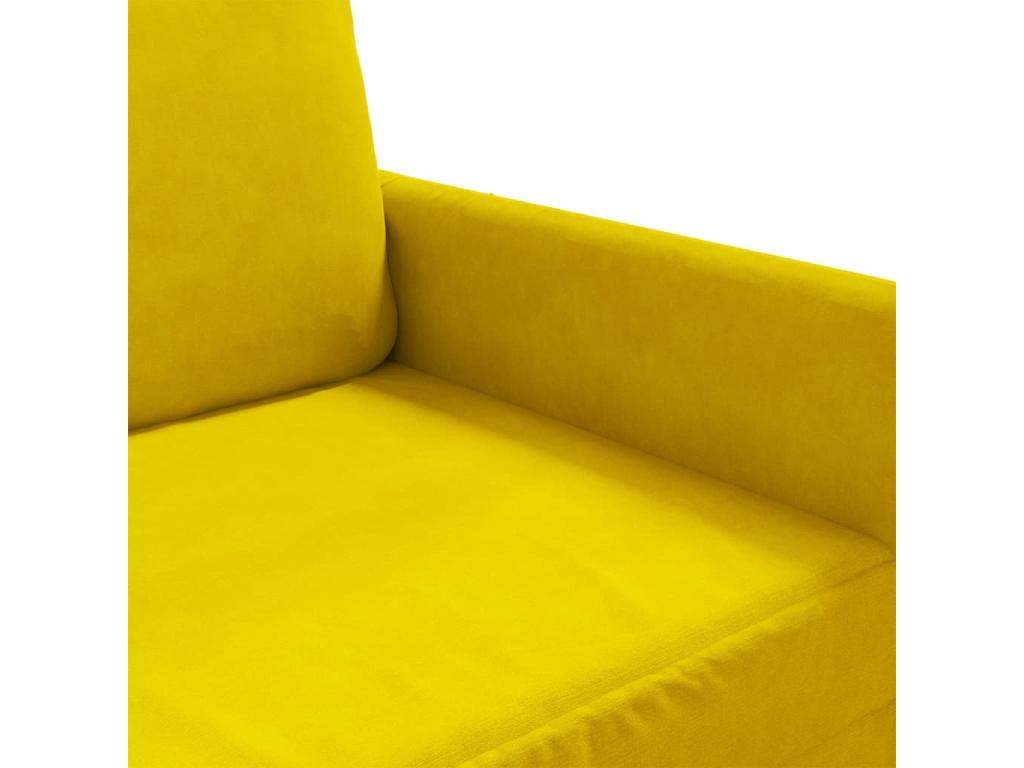 Yellow Velvet Sofa