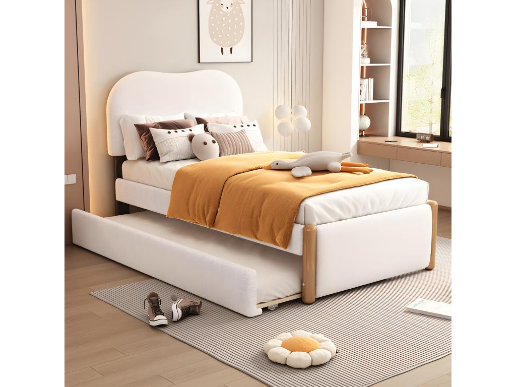 White Bed, 90 x 200 cm - dlz1766580305160