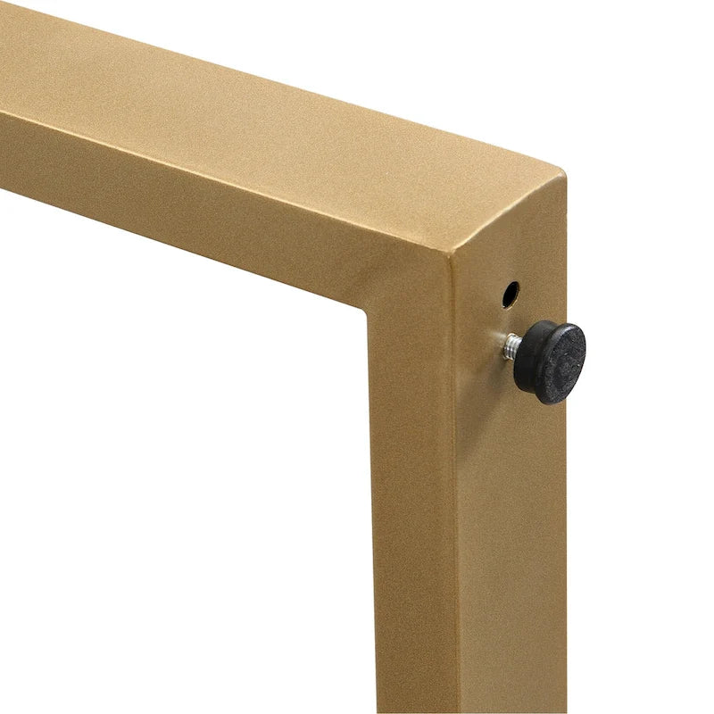 GDFStudio - Carter Modern Rectangular Dining Set with Faux Marble Table and Six Upholstered Chairs