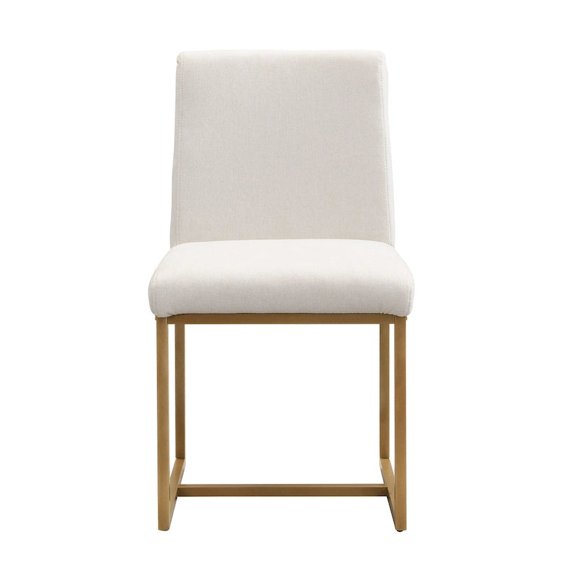 GDFStudio - Carter Modern Rectangular Dining Set with Faux Marble Table and Six Upholstered Chairs