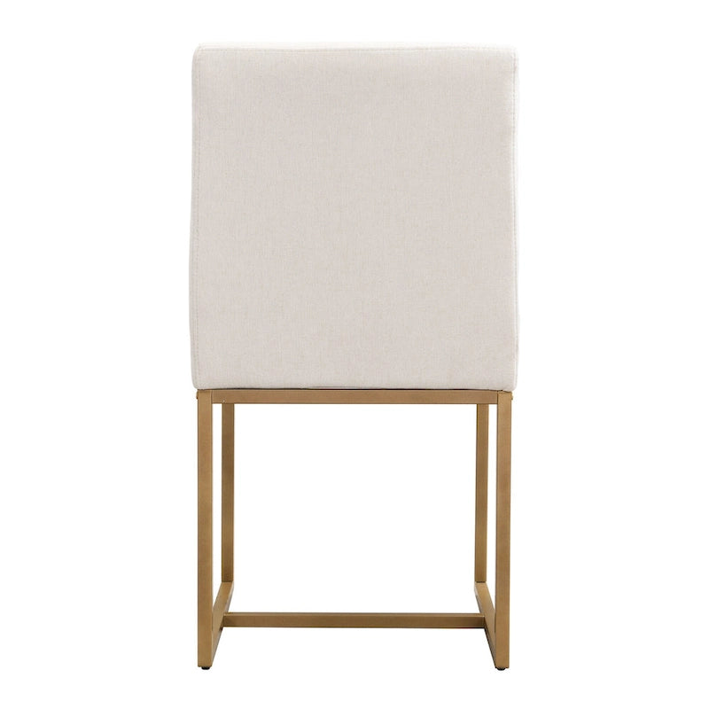 GDFStudio - Carter Modern Rectangular Dining Set with Faux Marble Table and Six Upholstered Chairs