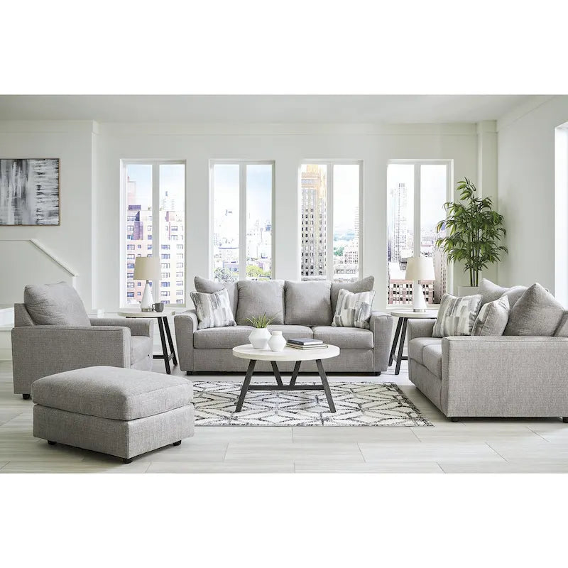 Signature Design by Ashley Stairatt Gray 4-Piece Upholstery Package - 86W x 38D x 39H