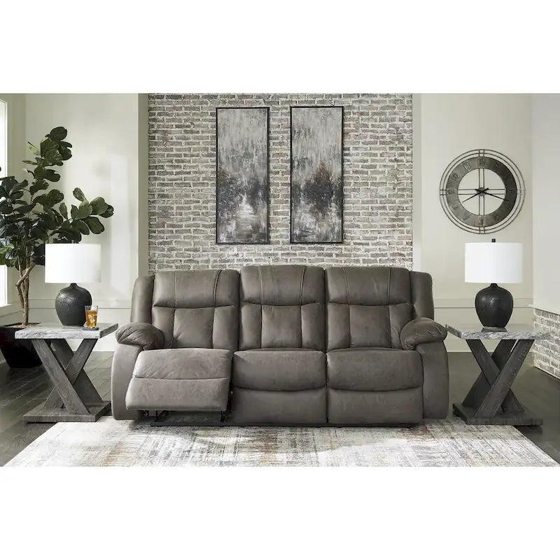 Signature Design by Ashley First Base Gray 3-Piece Upholstery Package - 86W x 40D x 41H