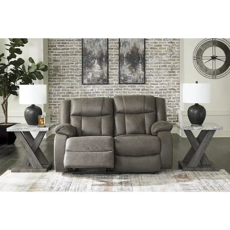 Signature Design by Ashley First Base Gray 3-Piece Upholstery Package - 86W x 40D x 41H