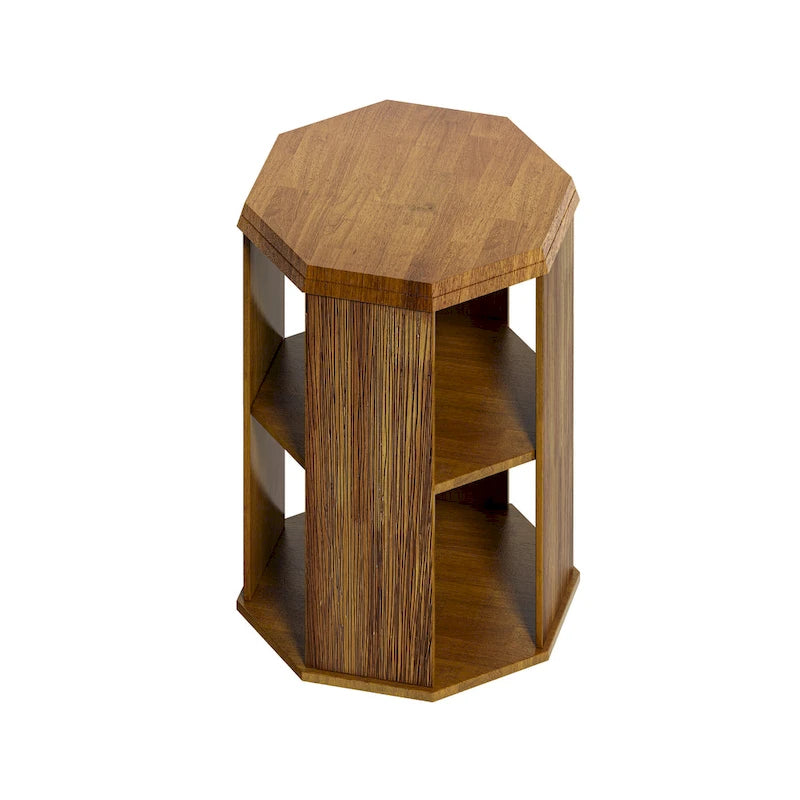 31.5 Octagonal Rubber wood Coffee Tables (Set of 2 Pieces)