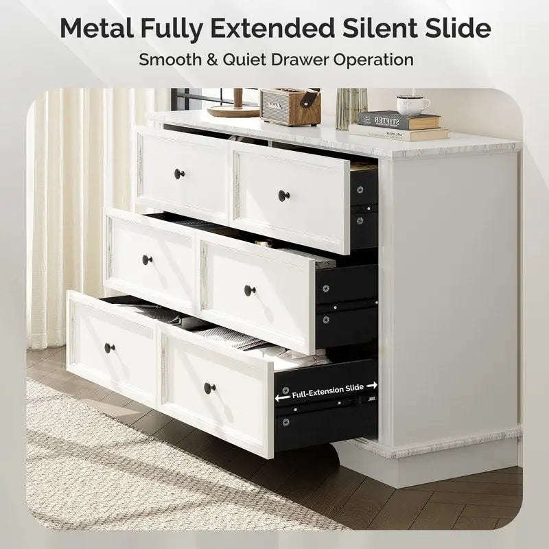 MDF Spray Paint Five-Drawer Cabinet (1Pc)