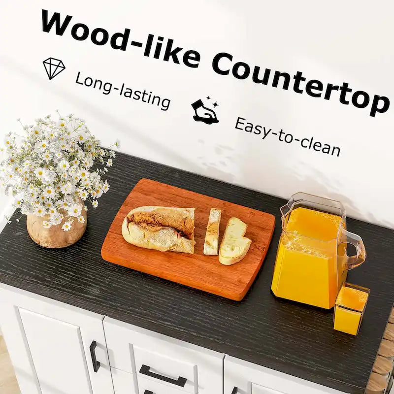 Costway Rolling Kitchen Island Cart on Wheels Mobile Serving Utility - See Details