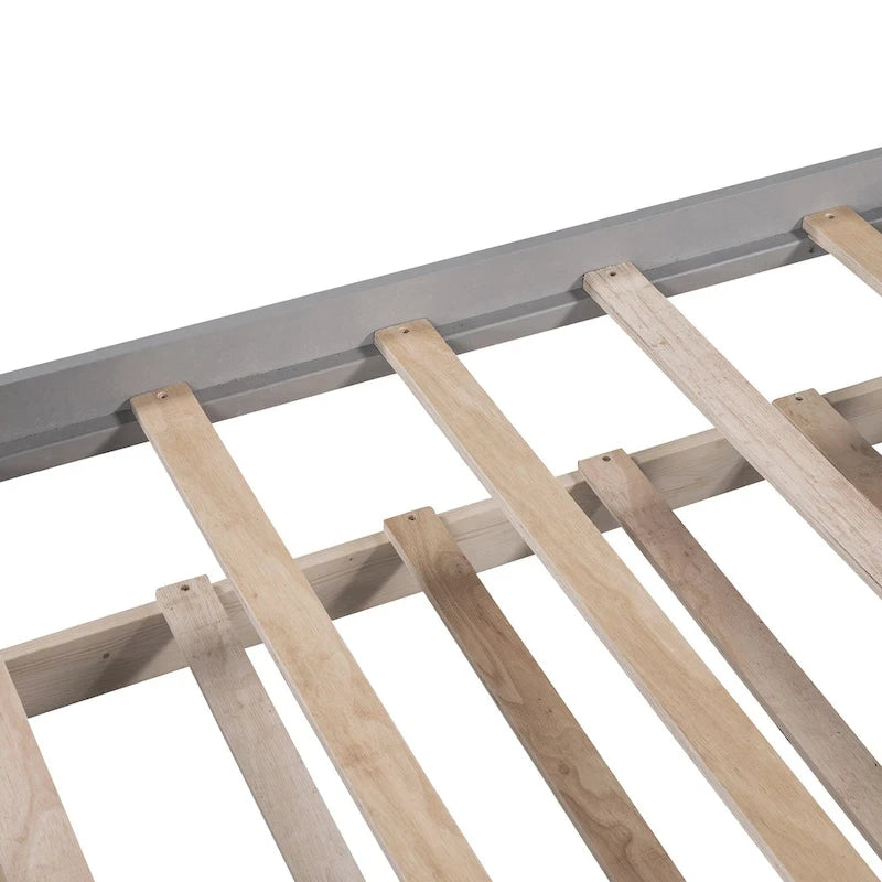 Twin Wooden Daybed with Trundle, Drawers & Headboard