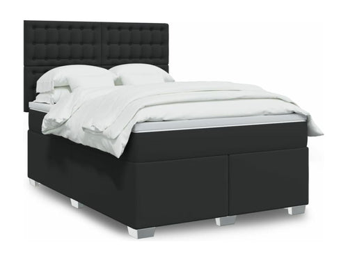 Black Faux Leather Mattress, 140 x 200 cm