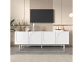 White TV Stand, 175 x 38 x 56 cm