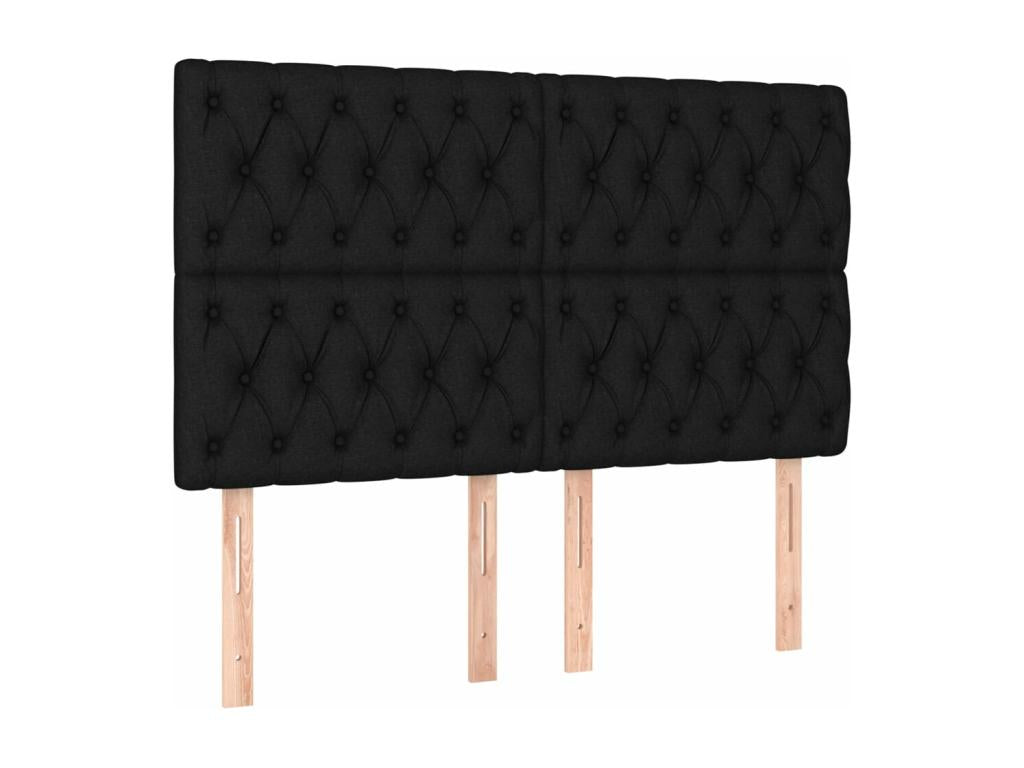 Black Fabric Mattress, 140 x 190 cm