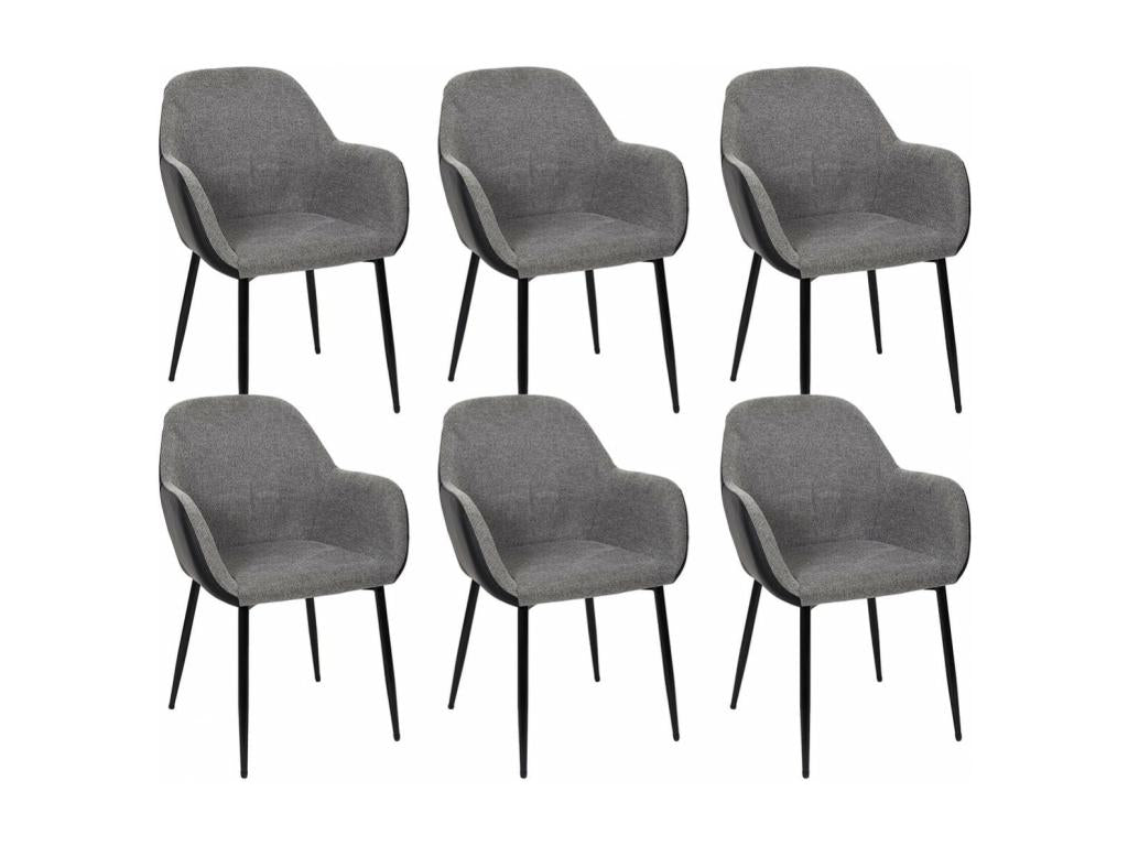 Gray Fabric Accent Chair - dlz1766581017644
