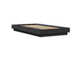Black Engineered Wood Bed Frame, 90 x 200 cm