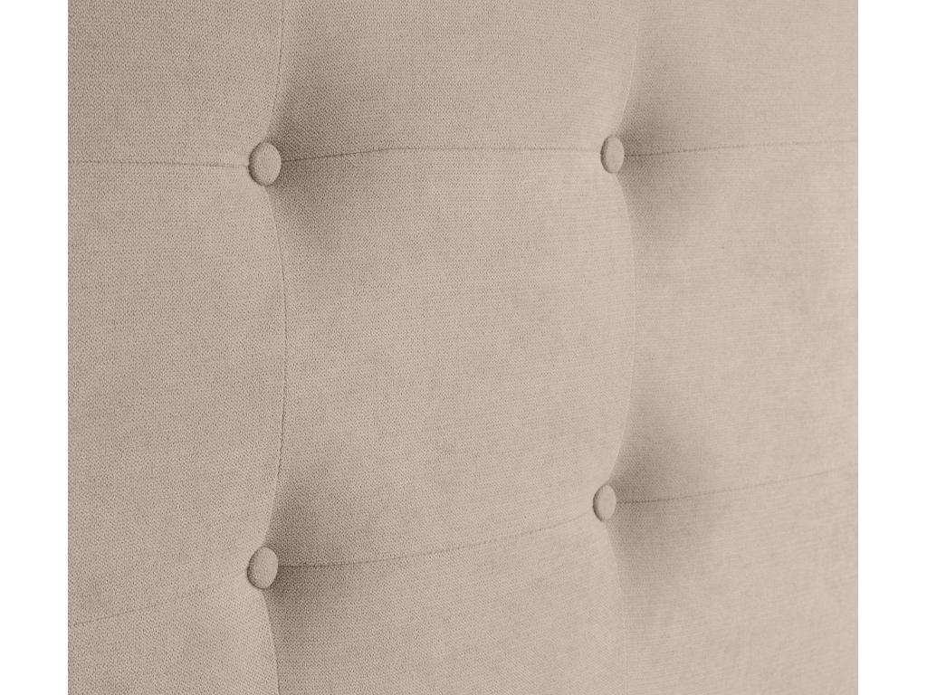 Beige Fabric Bed, 90 x 115 cm