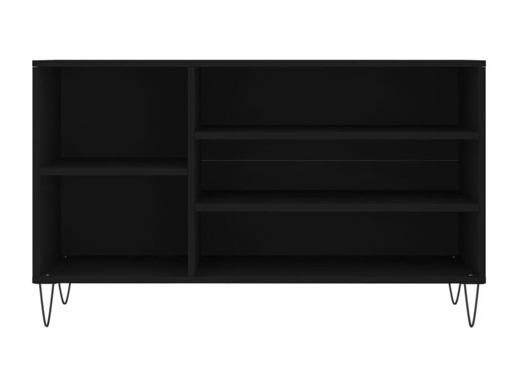 Black Engineered Wood Wardrobe, 102 x 36 x 60 cm