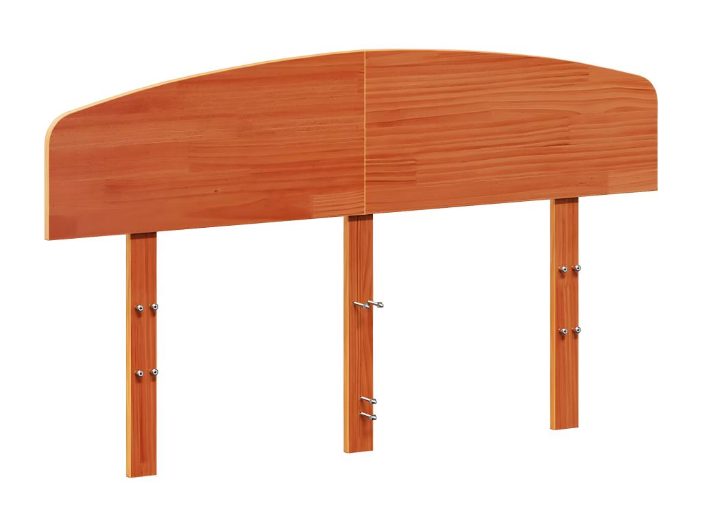 Brown Solid Wood Bed