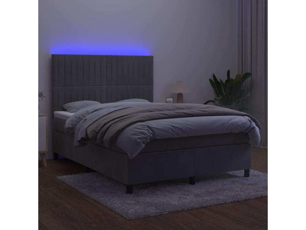 White Velvet Mattress, 140 x 190 cm