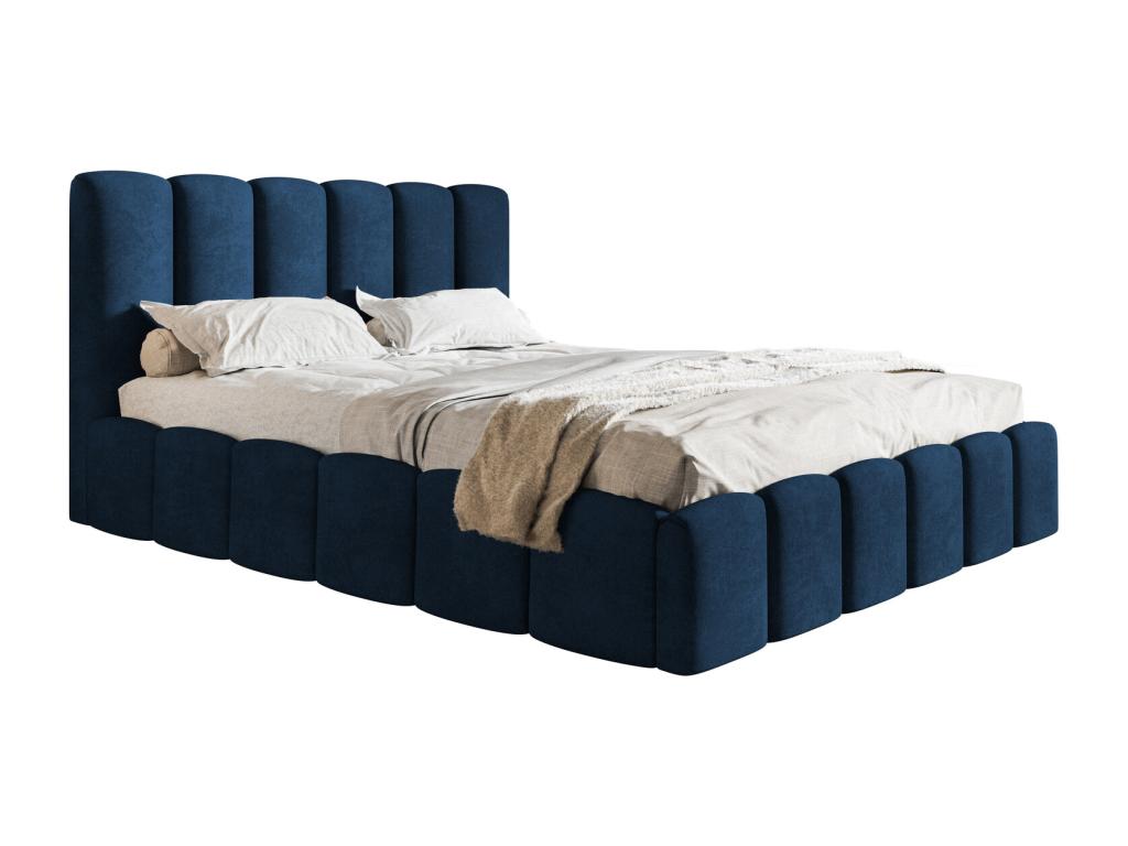 Blue Velvet Bed, 180 x 200 cm