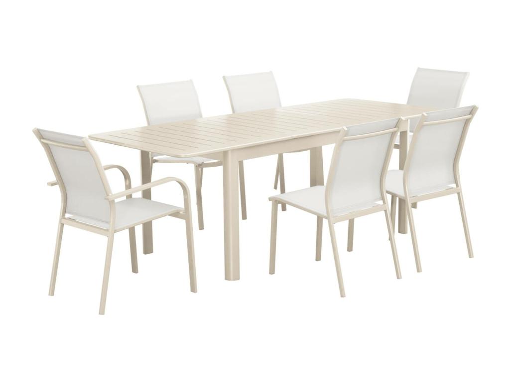 Beige Table, 218.5 x 89 x 75 cm