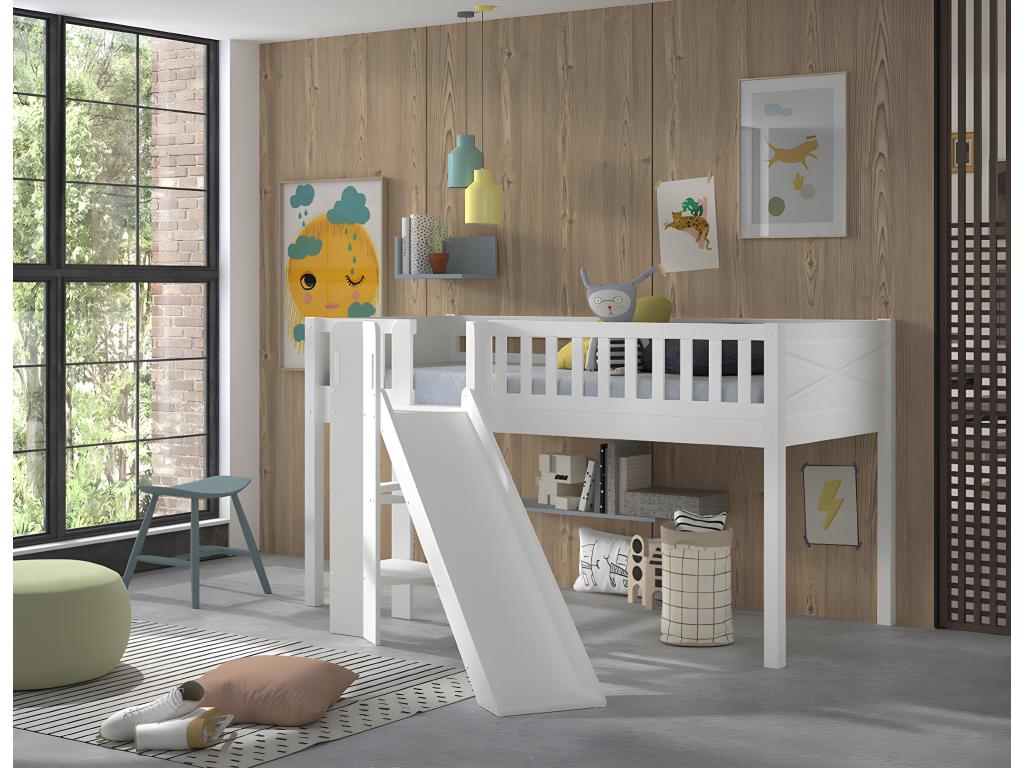 White Bed, 204 x 208 x 114 cm