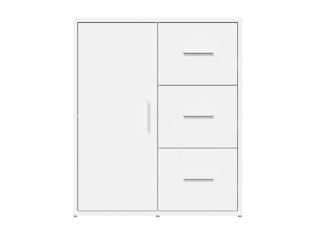 White Engineered Wood Sideboard, 60 x 31 x 70 cm