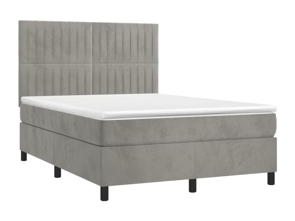 White Velvet Mattress, 140 x 190 cm