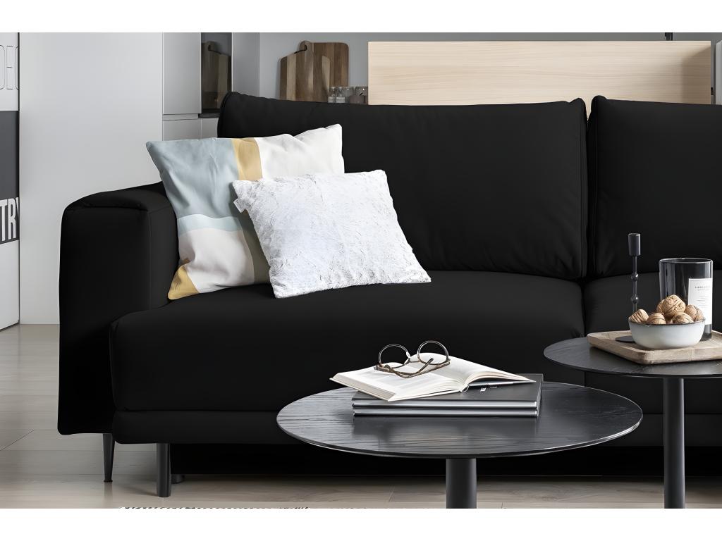 Black Fabric Sofa Bed