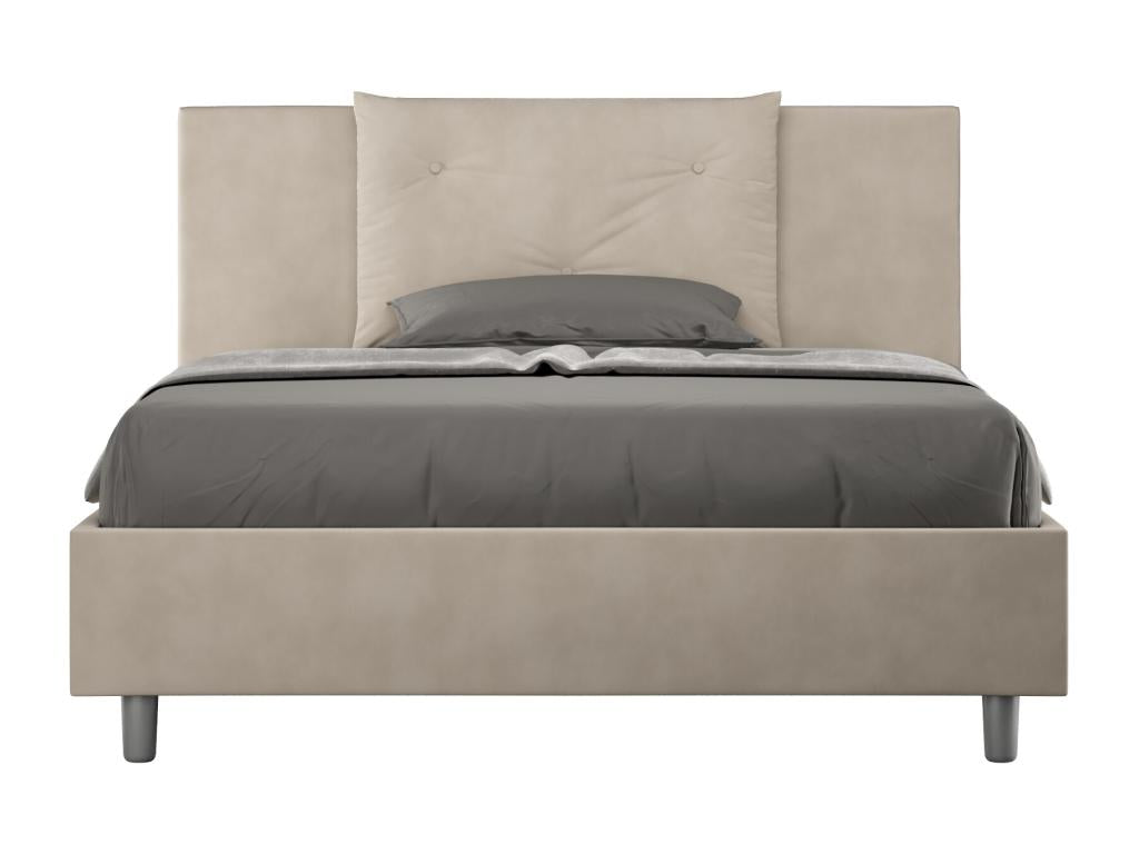 Beige Bed, 140 x 200 cm