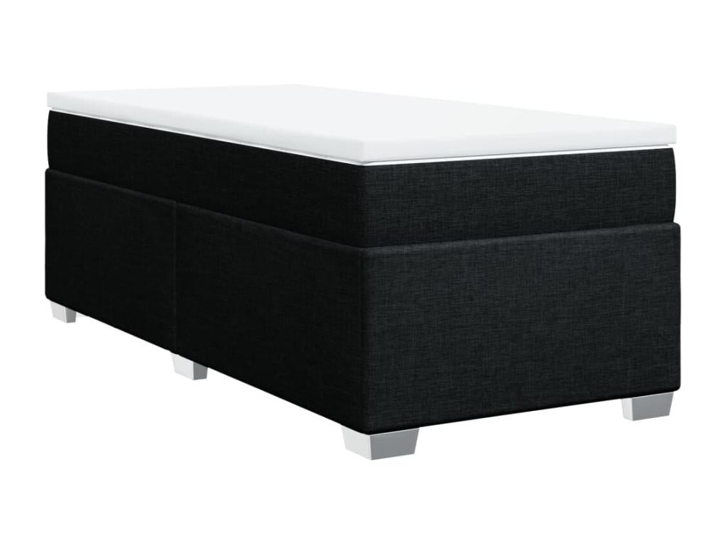 Black Fabric Mattress, 90 x 190 cm
