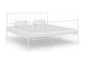 White Metal Bed, 200 x 200 cm