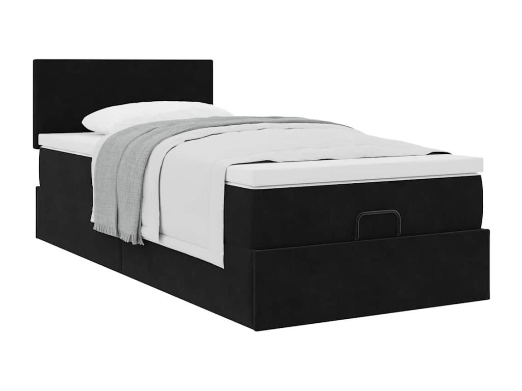 Black Velvet Mattress, 90 x 200 cm