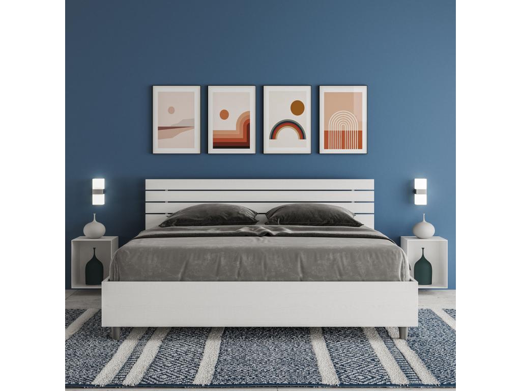 White Bed, 160 x 200 cm