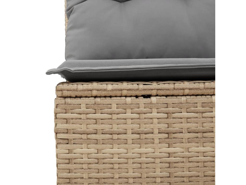 Beige Woven Resin Wicker Outdoor Furniture Set - dlz1766581015043