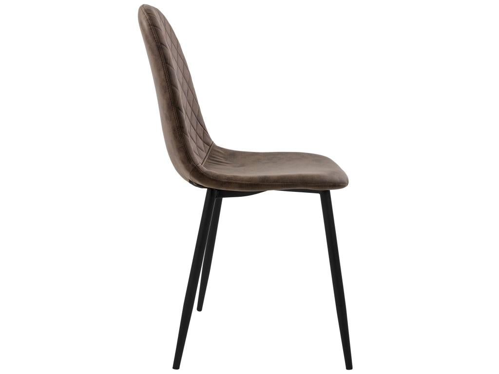 Brown Faux Leather Chair