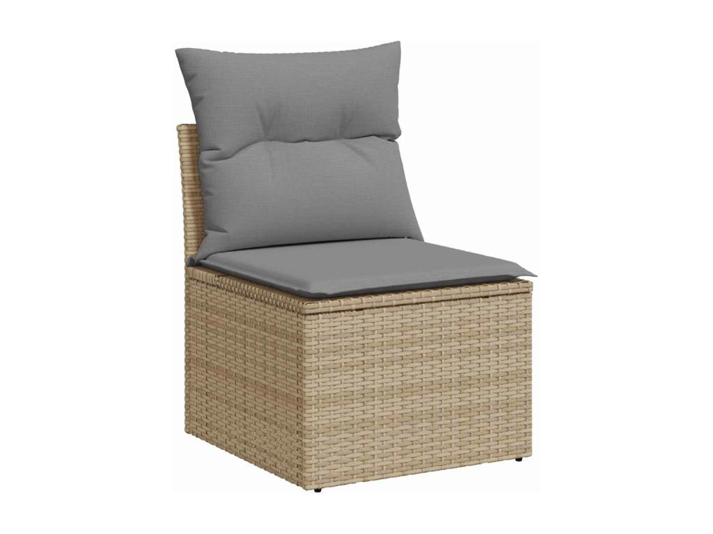 Beige Woven Resin Wicker Outdoor Furniture Set - dlz1766580587622