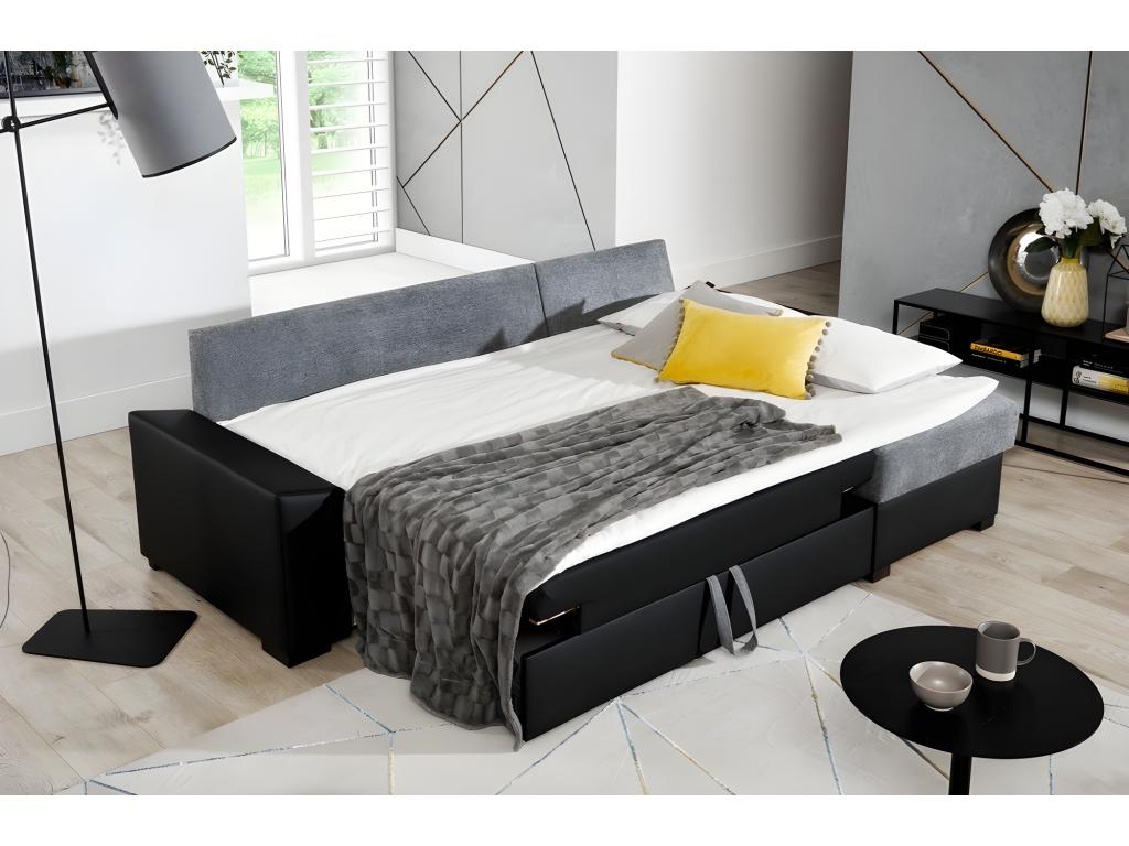 Black Fabric Sofa Bed - dlz1766581101745