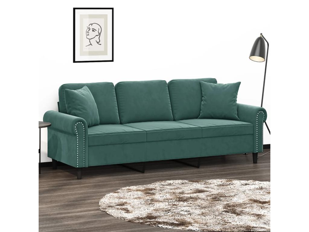 Green Velvet Sofa