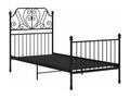 Black Metal Bed Frame, 100 x 200 cm