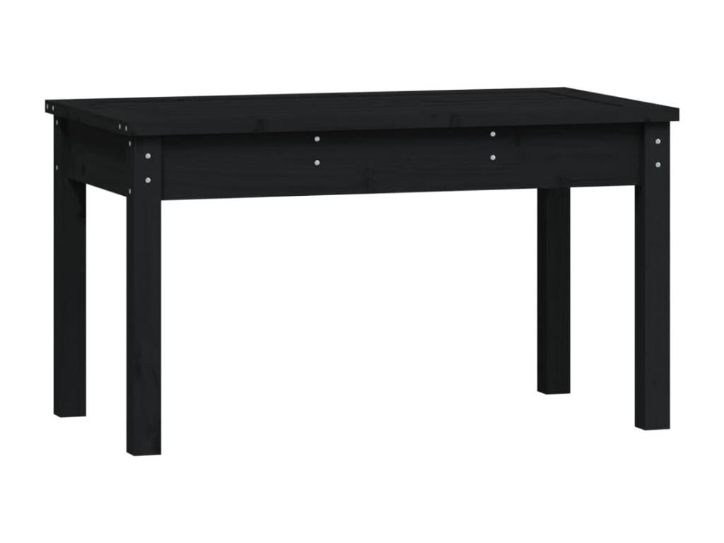 Black Solid Wood Bench, 80 x 44 x 45 cm