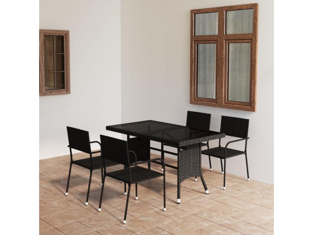 Black Woven Resin Wicker Home Furniture - dlz1766580983641