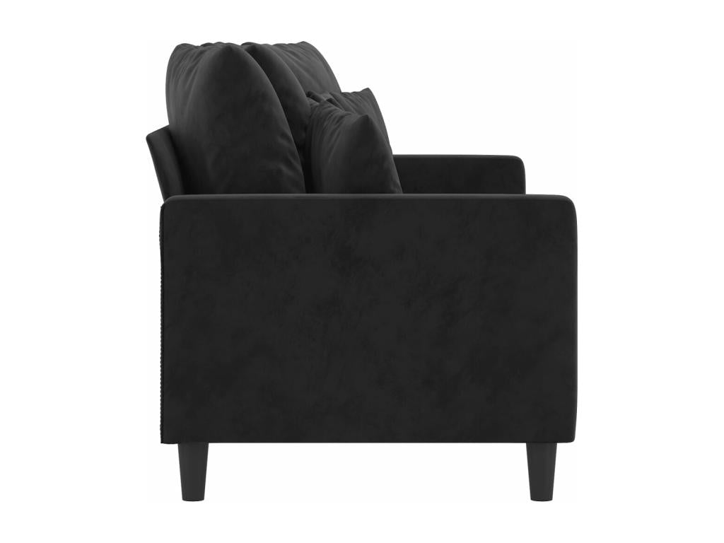 Black Velvet Sofa