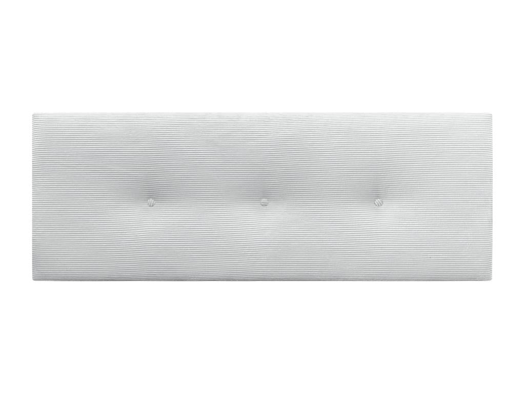 White Velvet Bed, 160 x 50 cm